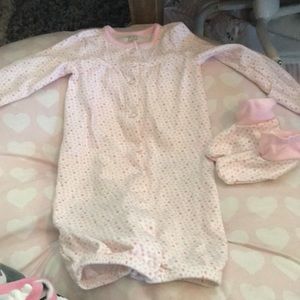 Washed but never used pajama slipper set!